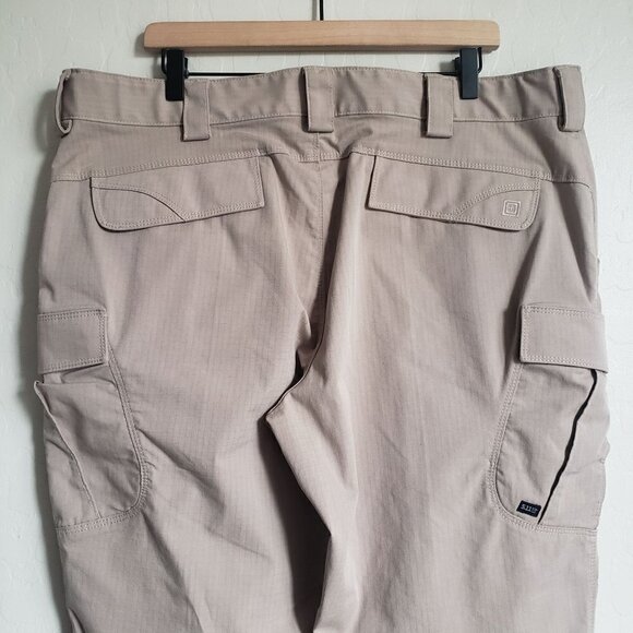 5.11 Tactical Stryke Pants Stretch Ripstop Tan Khaki Size Men's 40x30 74369-055 - Picture 9 of 12
